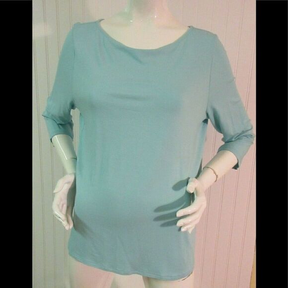 J. Jill Tops - J. Jill top Wearever Collection aqua tee sz L